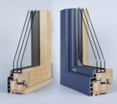 Model - dřevohliníkové okno